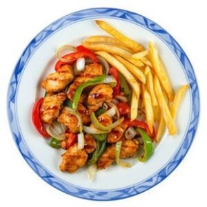 Tabla de pollo salteada